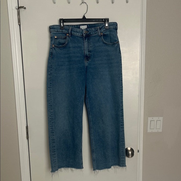 H&M | Jeans | Hm High Rise Wide Leg Cropped Jean | Poshmark